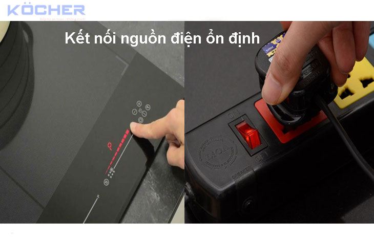 Bếp từ cần được kết nối nguồn điện ổn định Bếp từ cần được kết nối nguồn điện ổn định