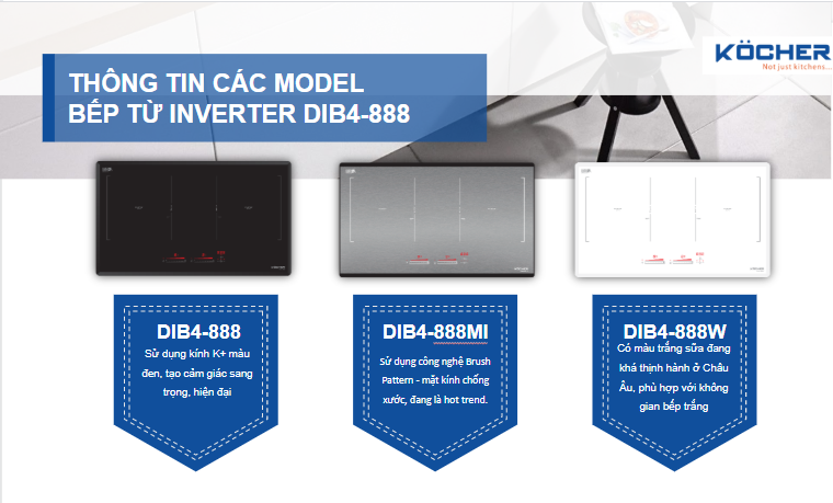 Các model bếp từ inverter công nghệ mới DIB4-888