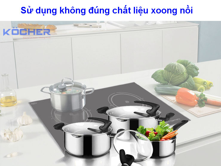 Sử dụng không đúng chất liệu xoong nồi Sử dụng không đúng chất liệu xoong nồi