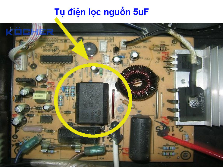 Tụ điện lọc nguồn 5uF “hết hạn sử dụng” Tụ điện lọc nguồn 5uF “hết hạn sử dụng”