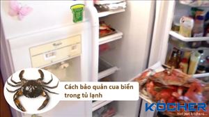 Cách bảo quản cua biển trong tủ lạnh tươi ngon nguyên chất