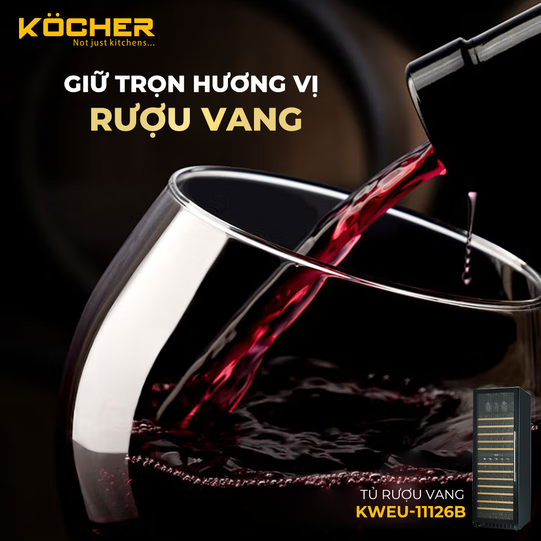 Tủ Rượu Vang Kocher KWEU-11126B 7
