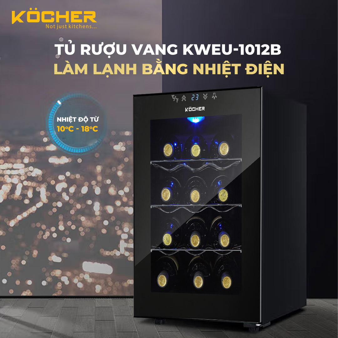Tủ Rượu Vang Kocher KWEU-1012B 6