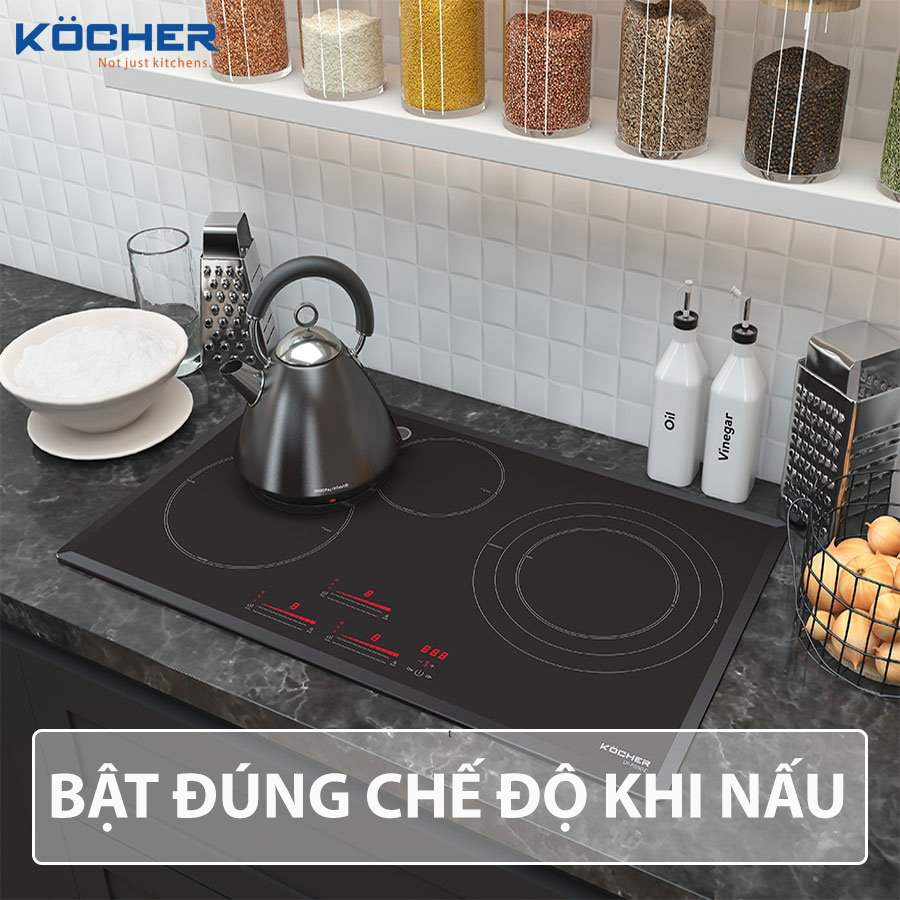 Bật đúng chế độ khi nấu ăn bằng bếp từ Bật đúng chế độ khi nấu ăn bằng bếp từ