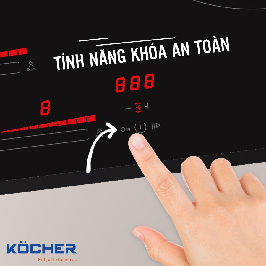 Hướng dẫn sử dụng bếp từ với bảng điều khiển thông minh Hướng dẫn sử dụng bếp từ với bảng điều khiển thông minh