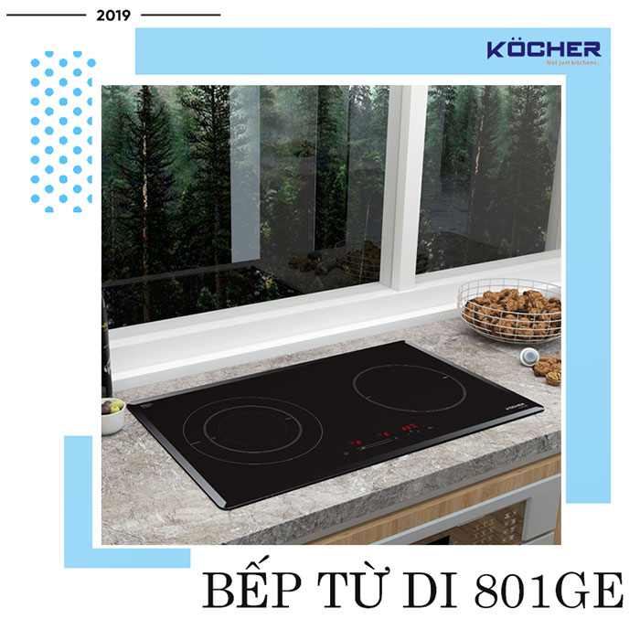Bếp từ DI 801GE - bếp từ đôi tốt nhất của Kocher Bếp từ DI 801GE - bếp từ đôi tốt nhất của Kocher