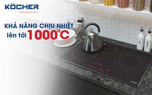 Bếp từ nhập khẩu châu Âu có mặt kính chịu nhiệt tốt Bếp từ nhập khẩu châu Âu