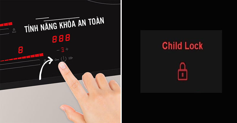 Cách mở bếp từ bị khóa an toàn trẻ em - Child Lock Cách mở bếp từ bị khóa an toàn trẻ em - Child Lock