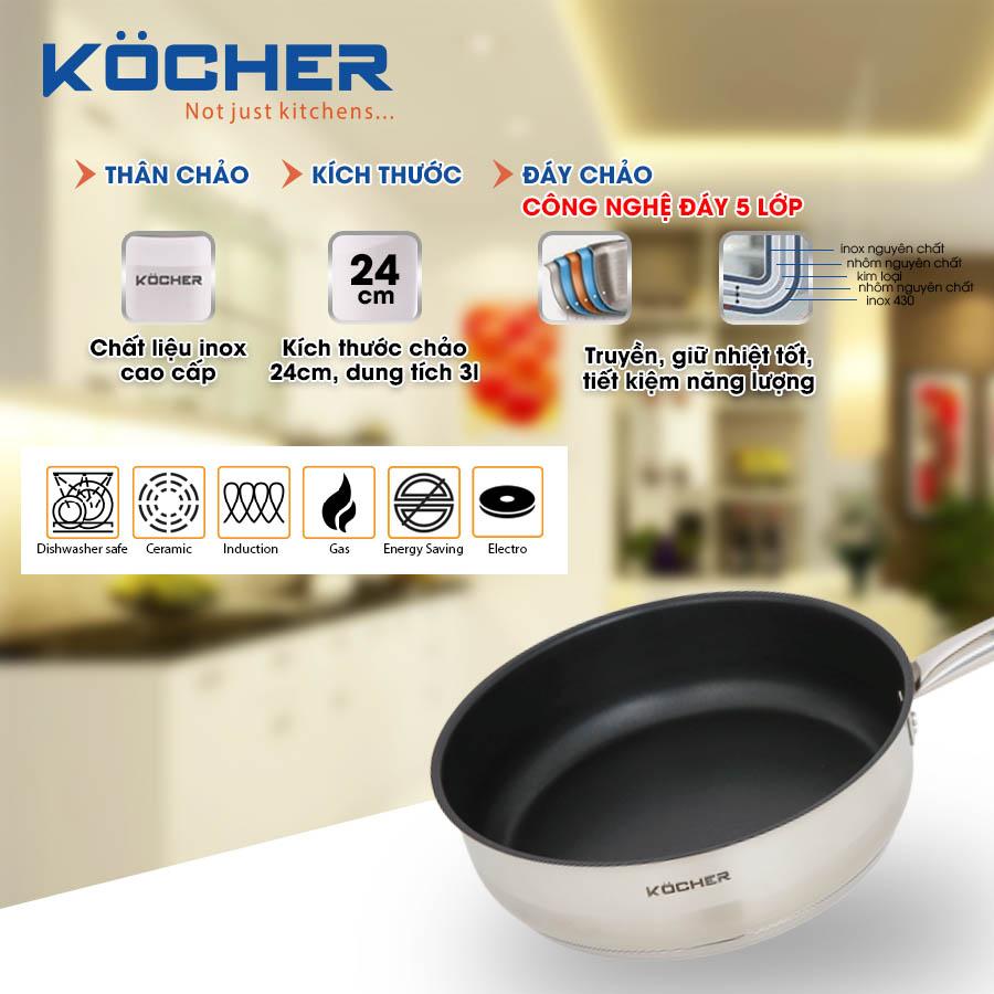 Chảo bếp từ Kocher Lubeck