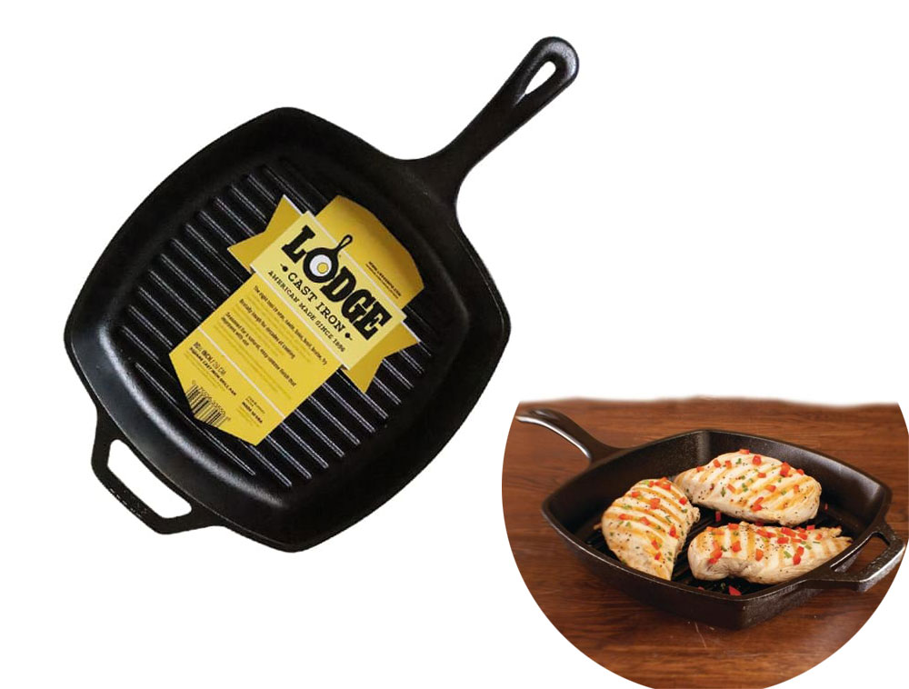 chao-vuong-bep-tu-lodge Chảo vuông bếp từ của Mỹ - Lodge L8SGP3