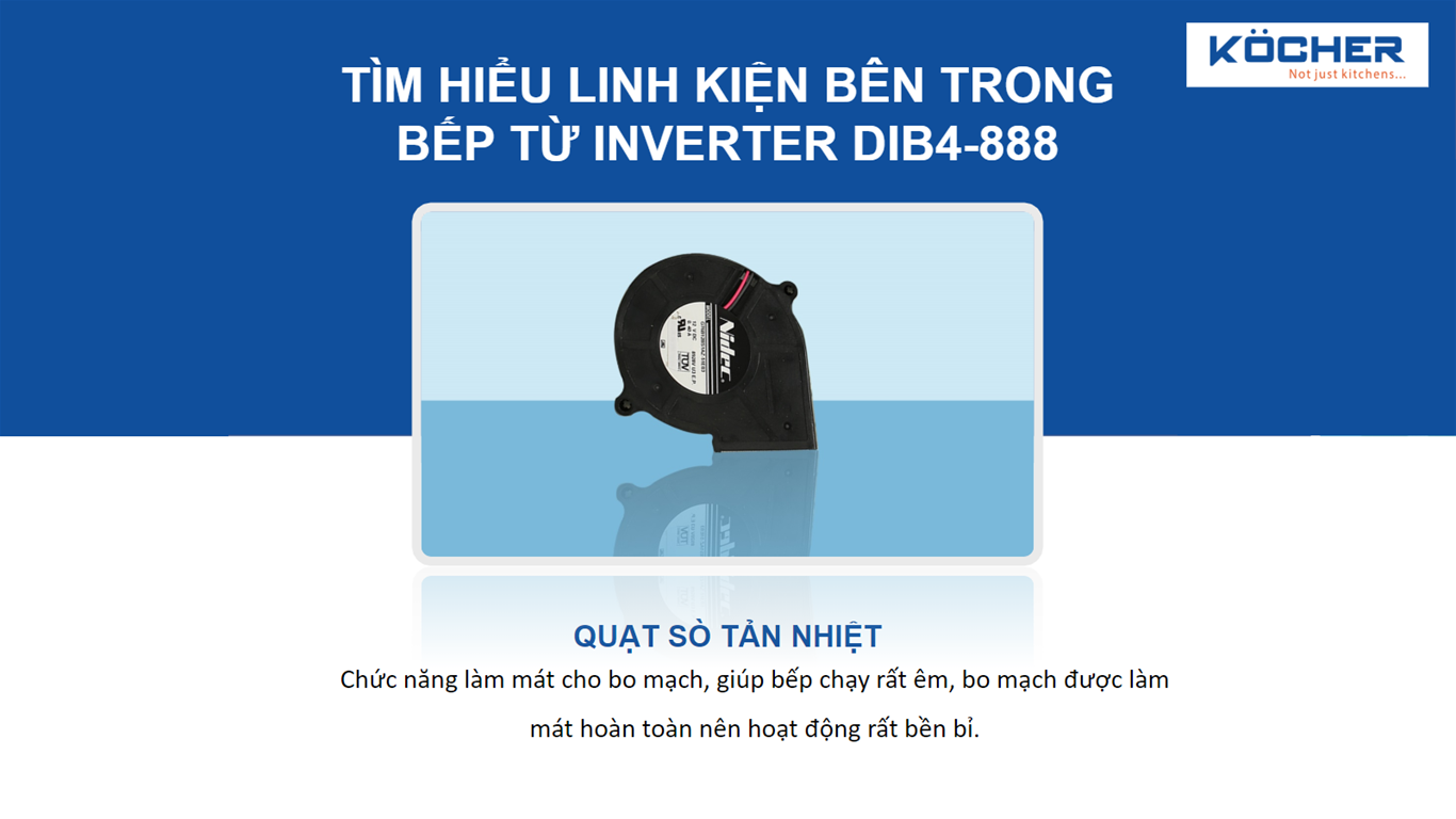 Quạt sò tản nhiệt bếp DIB4-888 Quạt sò tản nhiệt bếp DIB4-888