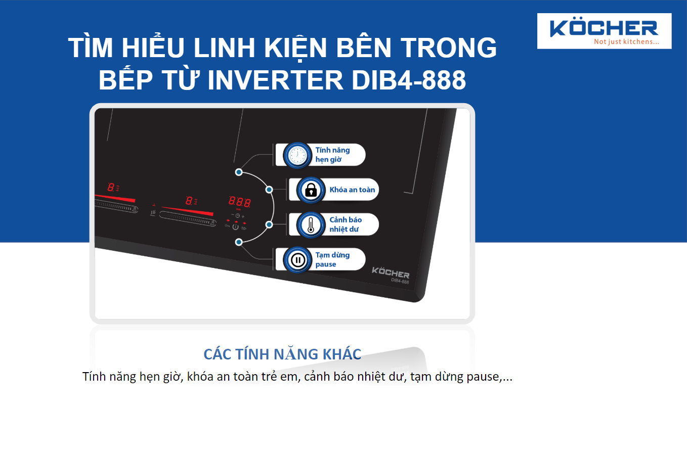 Các chức năng khác của bếp DIB4-888 Các chức năng khác của bếp DIB4-888