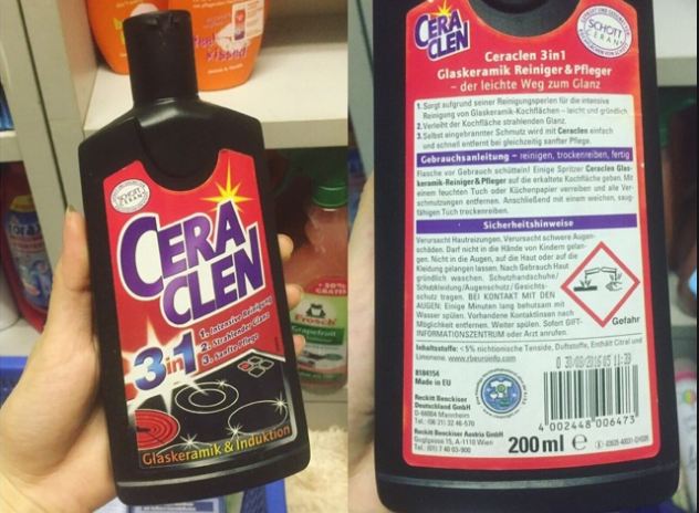 Dung dịch vệ sinh bếp từ Cera Clen