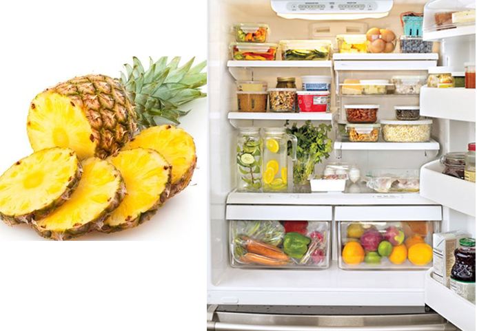 Khử mùi tủ lạnh bằng dứa
