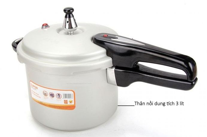 Kích thước nồi áp suất dùng cho bếp từ Kích thước nồi áp suất dùng cho bếp từ