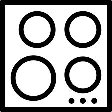 Ký hiệu bếp từ 4 vùng nấu Ký hiệu bếp từ 4 vùng nấu