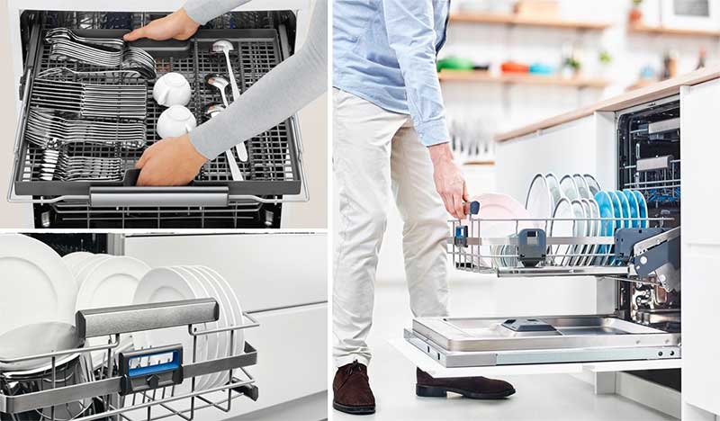 Sử dụng máy rửa bát tiết kiệm điện nước