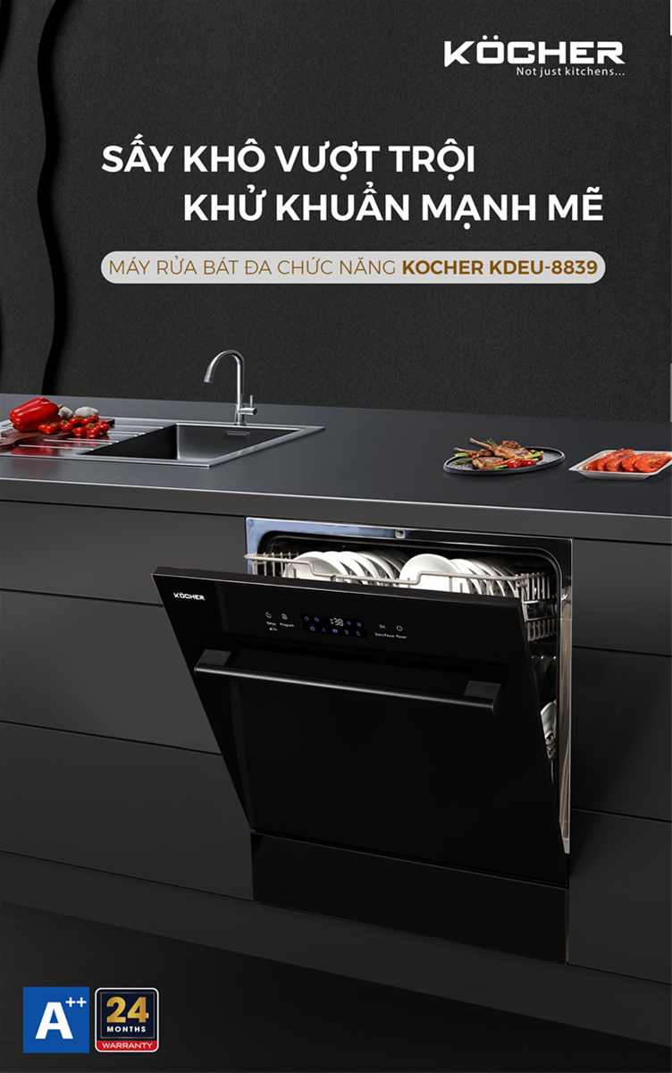 Máy rửa bát có chức năng sấy khô