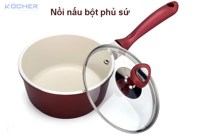 Nồi nấu bột phủ sứ dành cho bếp từ Nồi nấu bột phủ sứ dành cho bếp từ
