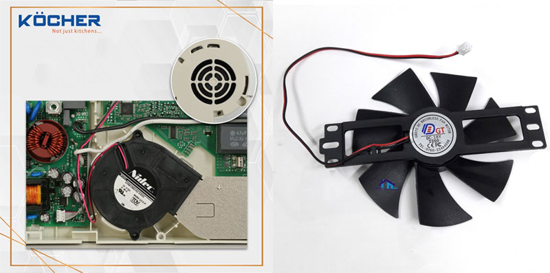 Quạt gió bếp từ không chạy