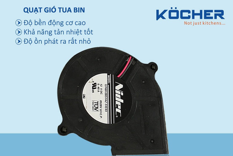 Quạt gió tuabin - quạt gió bếp từ tốt nhất