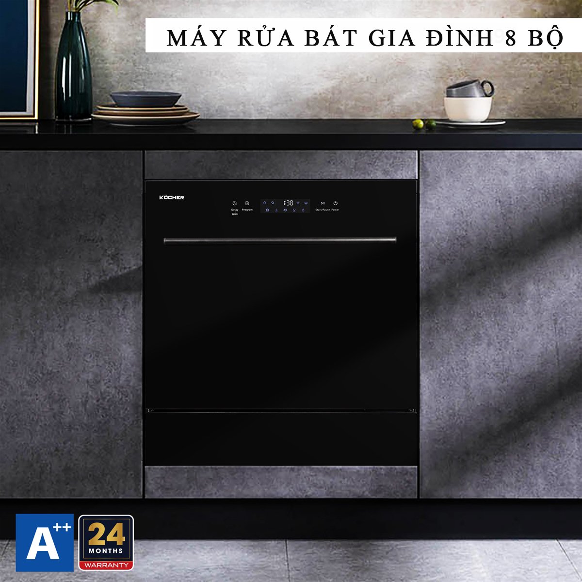 Máy rửa bát gia đình 8 bộ