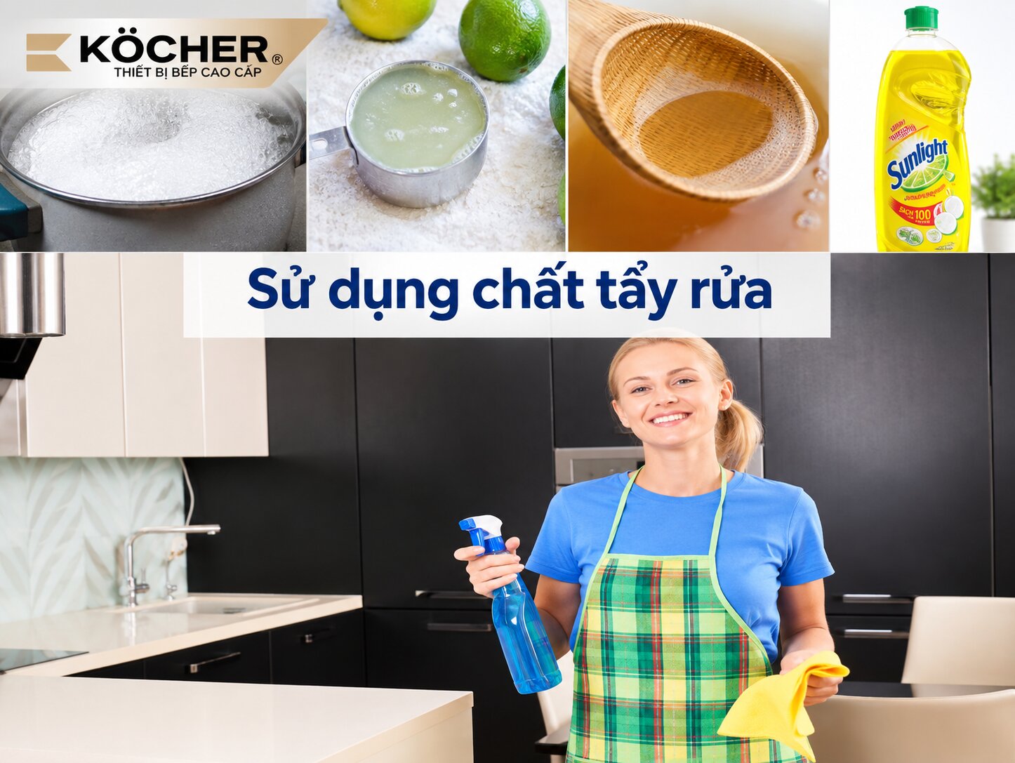 Cách vệ sinh bếp từ Kocher