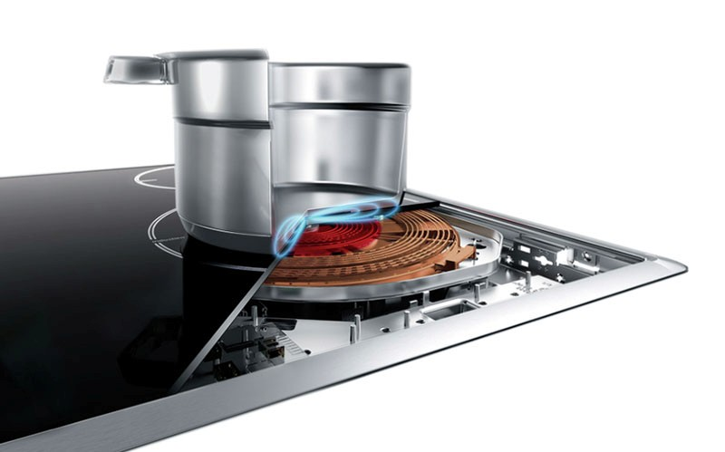 Sóng điện từ và nhiệt chỉ tập trung ở khu vực đáy nồi nên an toàn với người sử dụng