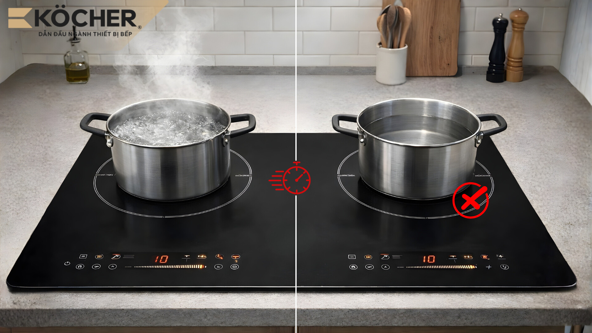 Bếp từ bị chập chờn có thể do lỗi cảm biến bên trong thiết bị.