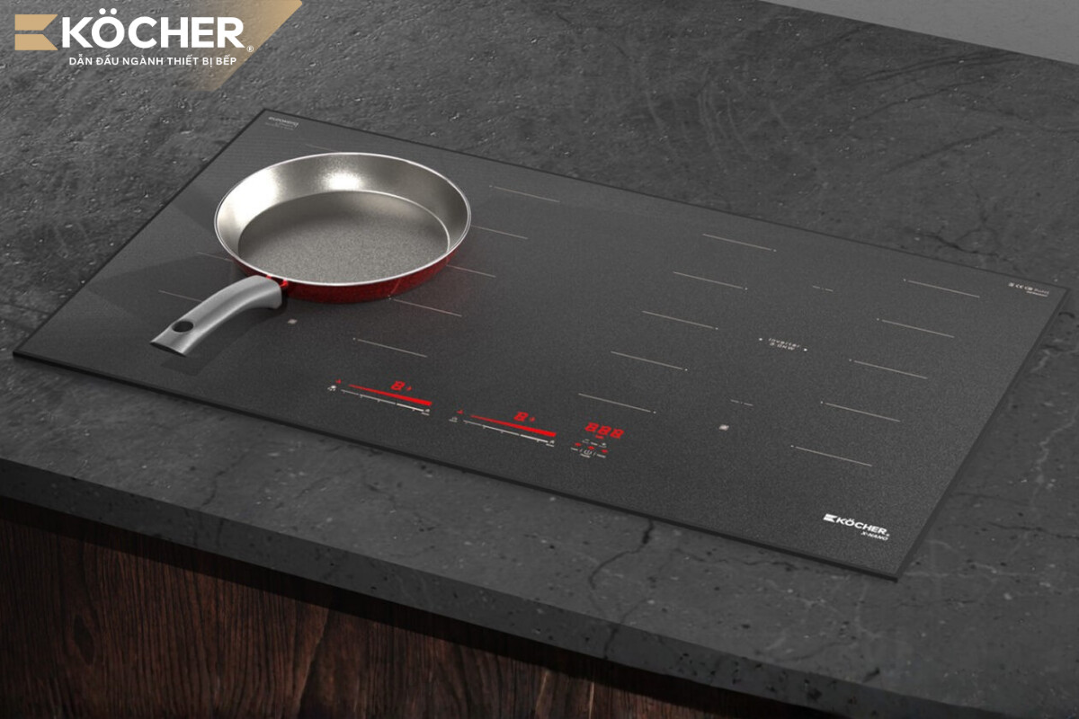 Bếp từ Köcher được tích hợp công nghệ Inverter giúp bếp hoạt động ổn định và tiết kiệm điện năng tối đa.