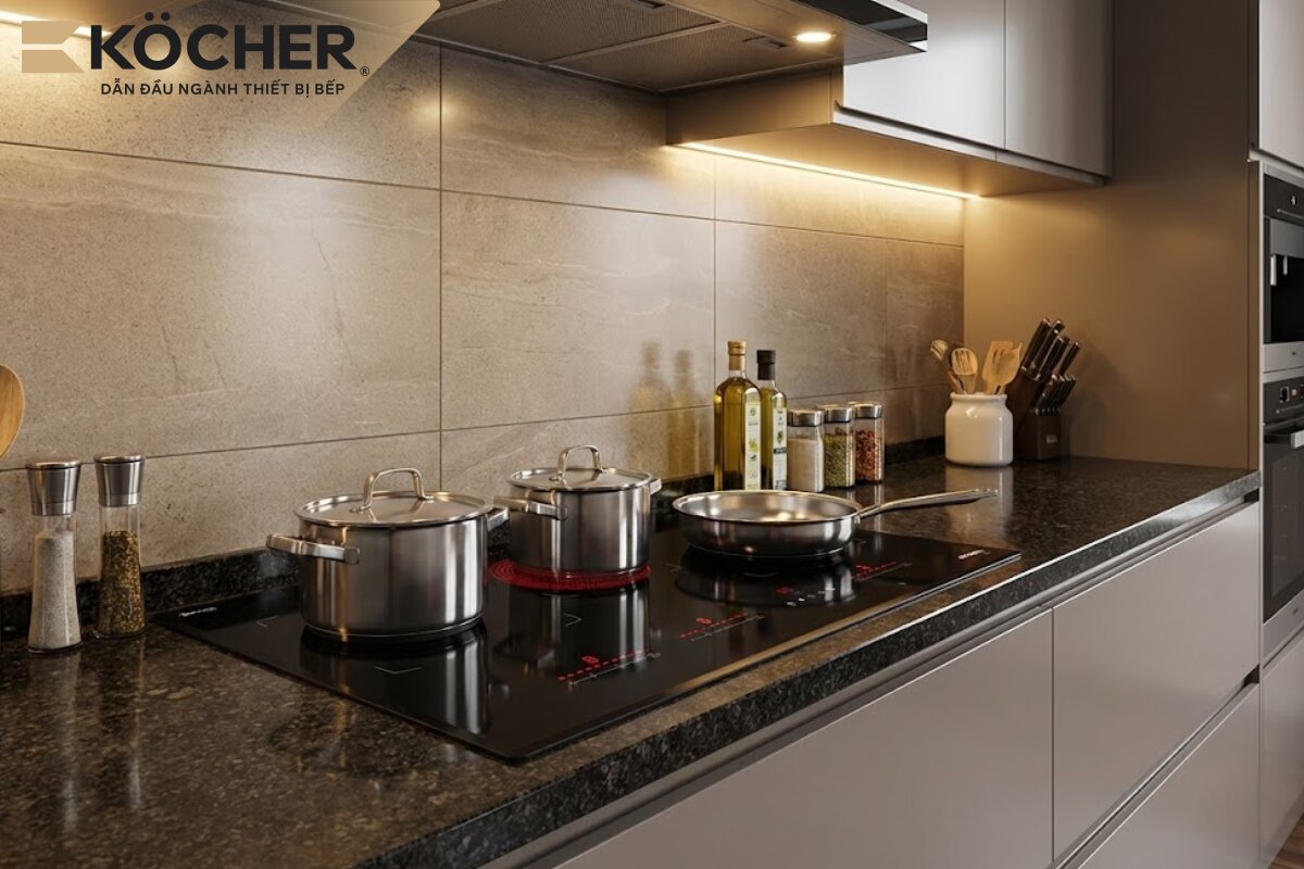 Bếp từ hồng ngoại EI-355 với 3 vùng nấu độc lập cùng công nghệ gia nhiệt linh kiện Châu Âu là lựa chọn lý tưởng cho các gia đình đông thành viên.