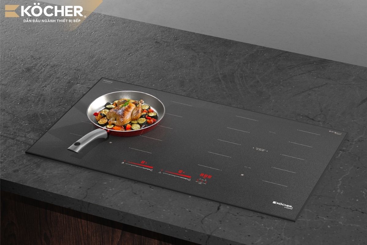 Bếp từ X-NANO 8 sử dụng mặt kính X-NANO chống xước gấp 5 lần