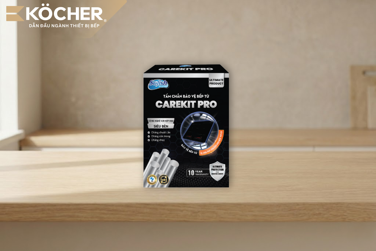 Lưới bảo vệ bếp từ giúp ngăn chặn sự xâm nhập của sinh vật lạ vào hệ thống bo mạch của bếp.