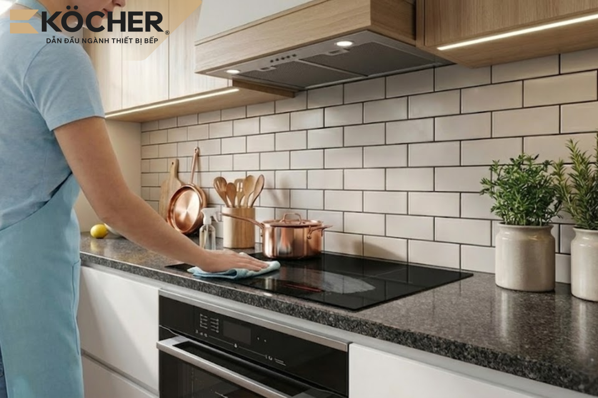 Bạn cần rút điện bếp từ khi lau dọn để tránh bị giật do hở dây điện hoặc các lỗi không mong muốn.