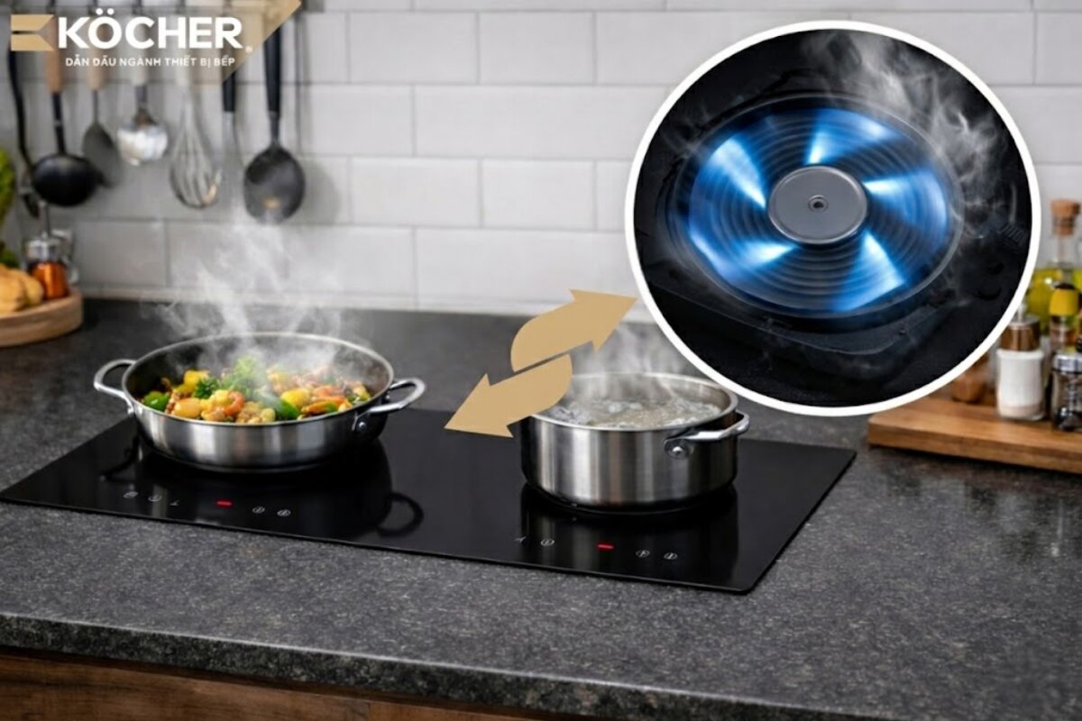 Sau khi tắt bếp, hãy để hệ thống tản nhiệt làm mát linh kiện bếp trước khi ngắt nguồn điện thiết bị.