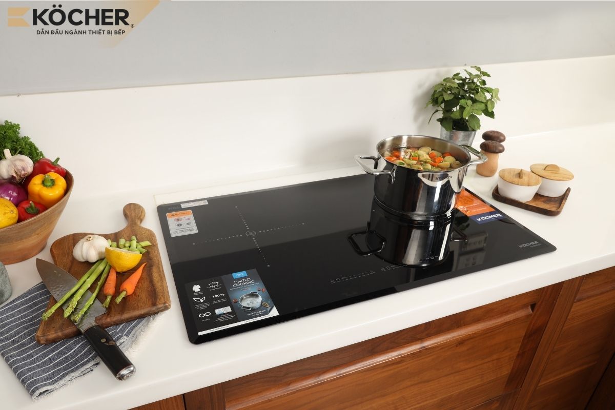 Bếp từ DI-806GE02 trong không gian bếp hiện đại