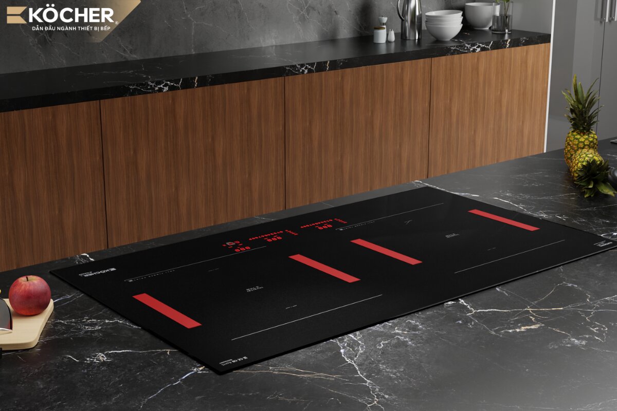 Bếp từ X-Nano 9 nhập khẩu nguyên chiếc từ Đức với công suất Booster cực đại 3700W.