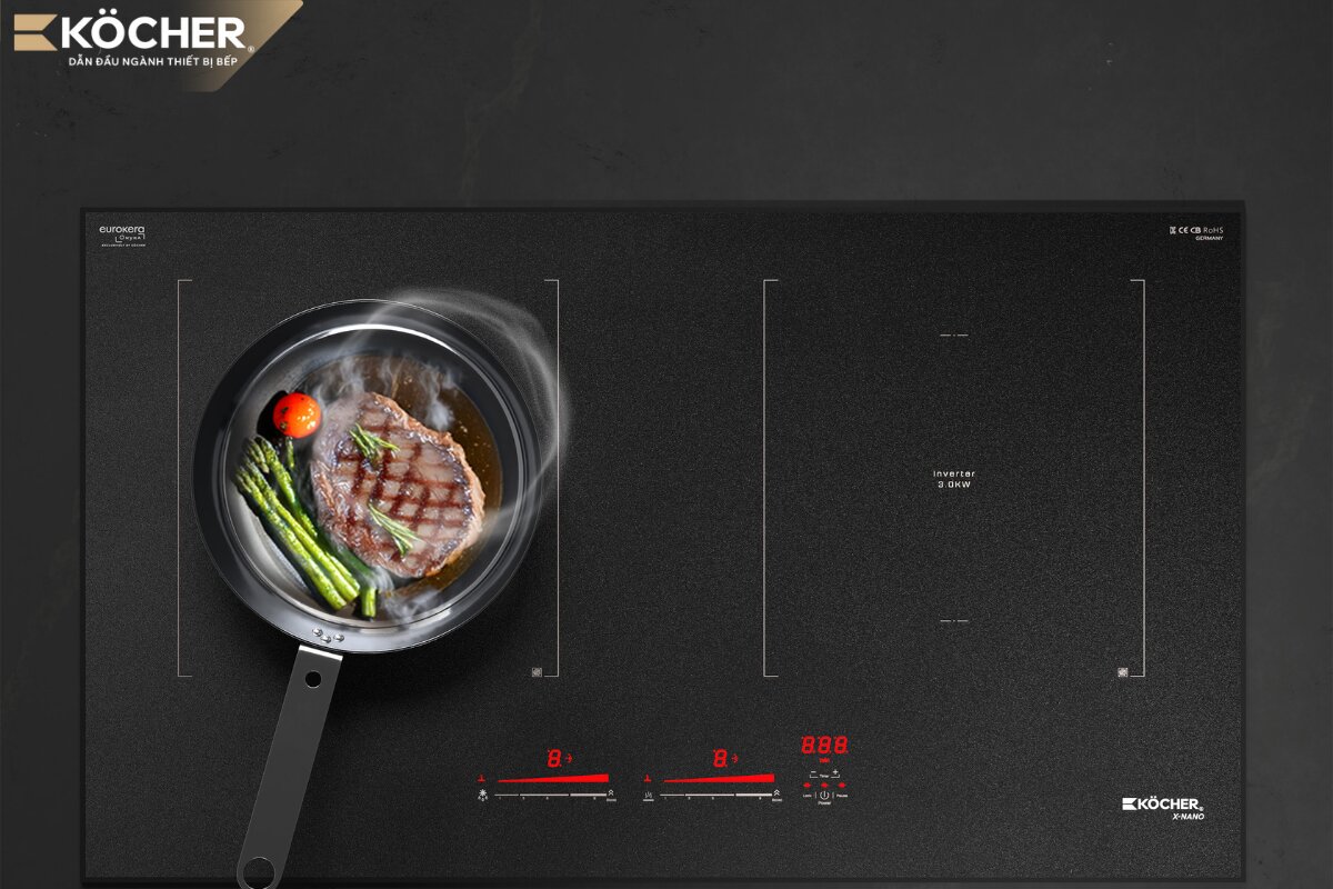 Với vùng nấu rộng rãi và công suất ổn định, X-Nano 8 Plus phù hợp với các loại nồi chảo kích thước lớn.