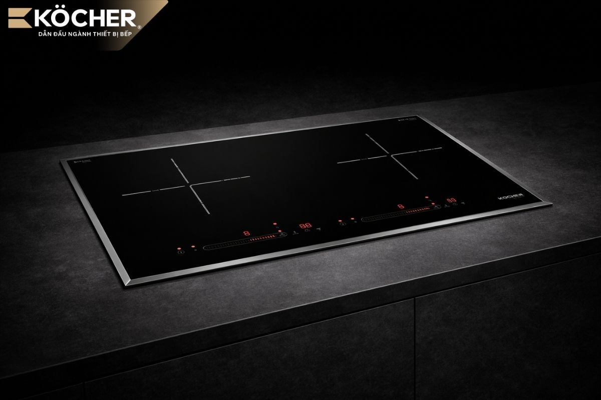 Bếp từ DI-616SE thiết kế bo viền nhôm sang trọng