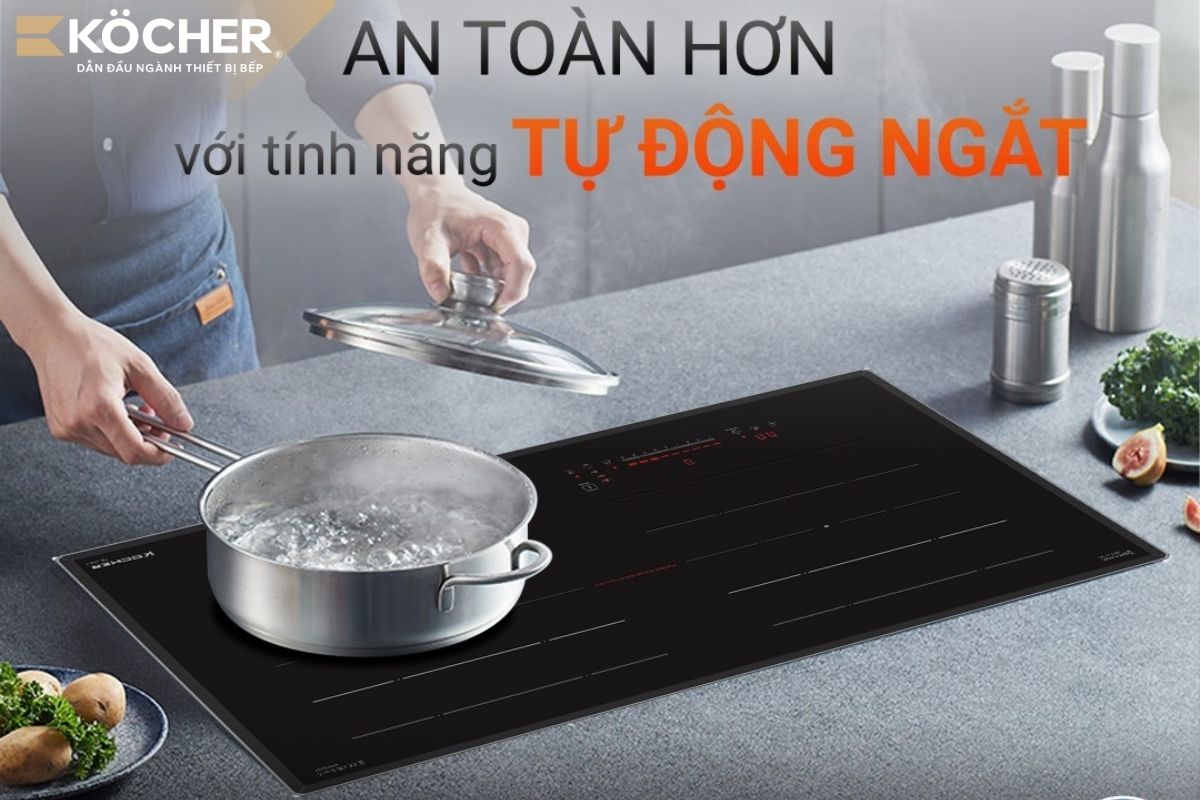 Bếp từ nhập khẩu Malaysia tích hợp nhiều tính năng an toàn cho người dùng