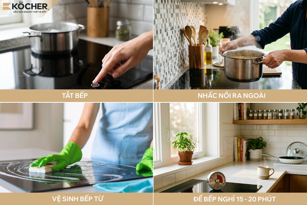 Các bước khắc phục lỗi bếp từ E6