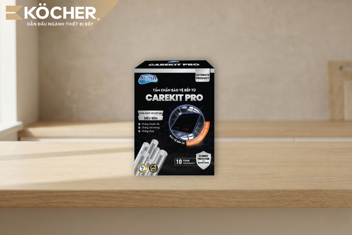 Köcher cung cấp lưới bảo vệ bếp từ, tránh côn trùng xâm nhập vào bên trong bếp.