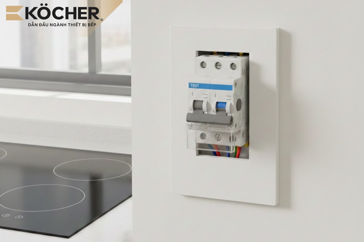 Nên lắp Aptomat riêng cho bếp từ để nguồn điện ổn định khi sử dụng.