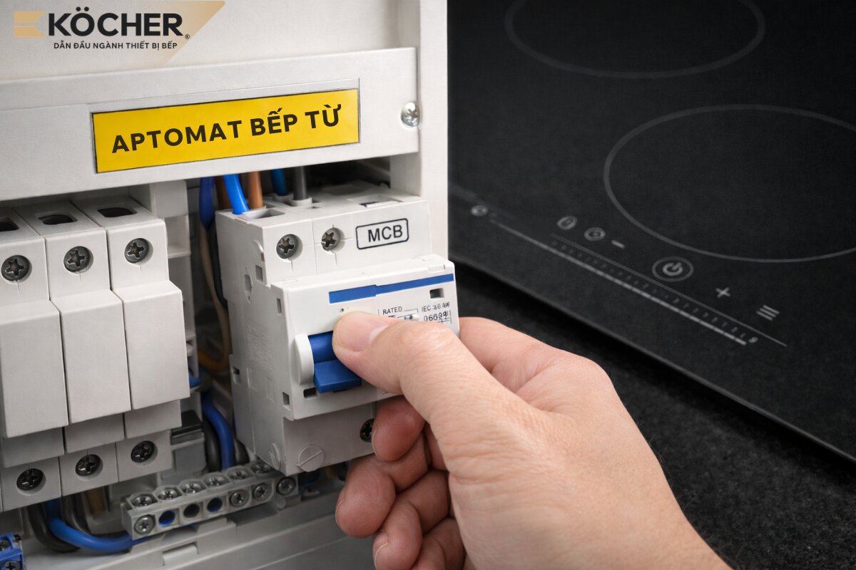 Ngắt nguồn điện và để bếp nghỉ 20 - 30 phút cho hệ thống nguội hẳn trước khi bật lại