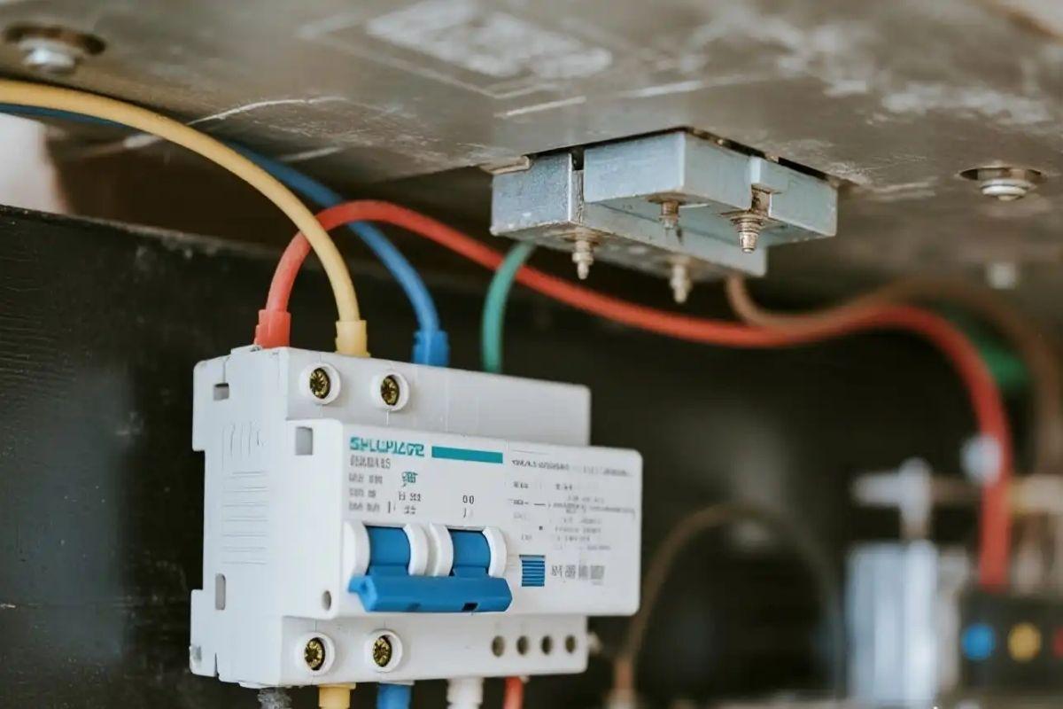 Nối các dây điện bếp từ vào đầu dây tương ứng của Aptomat