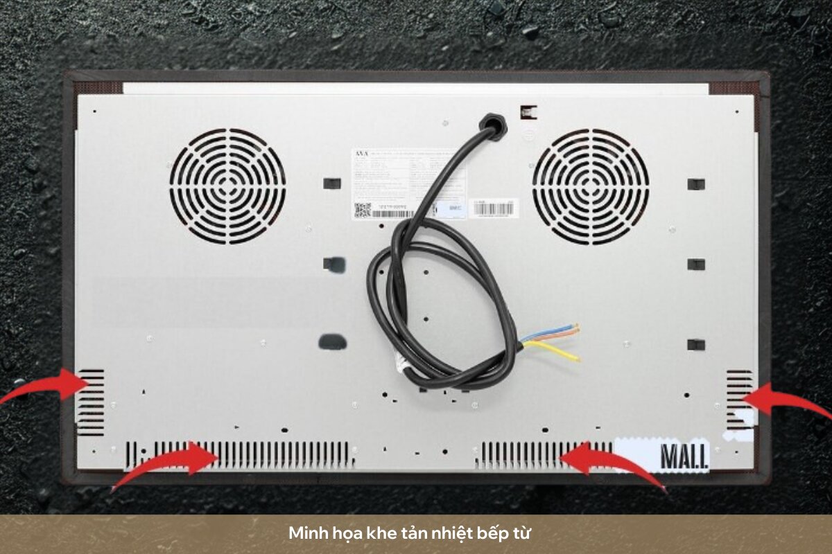 Vệ sinh các khe tản nhiệt để đảm bảo không còn bụi bám ở khe tản nhiệt