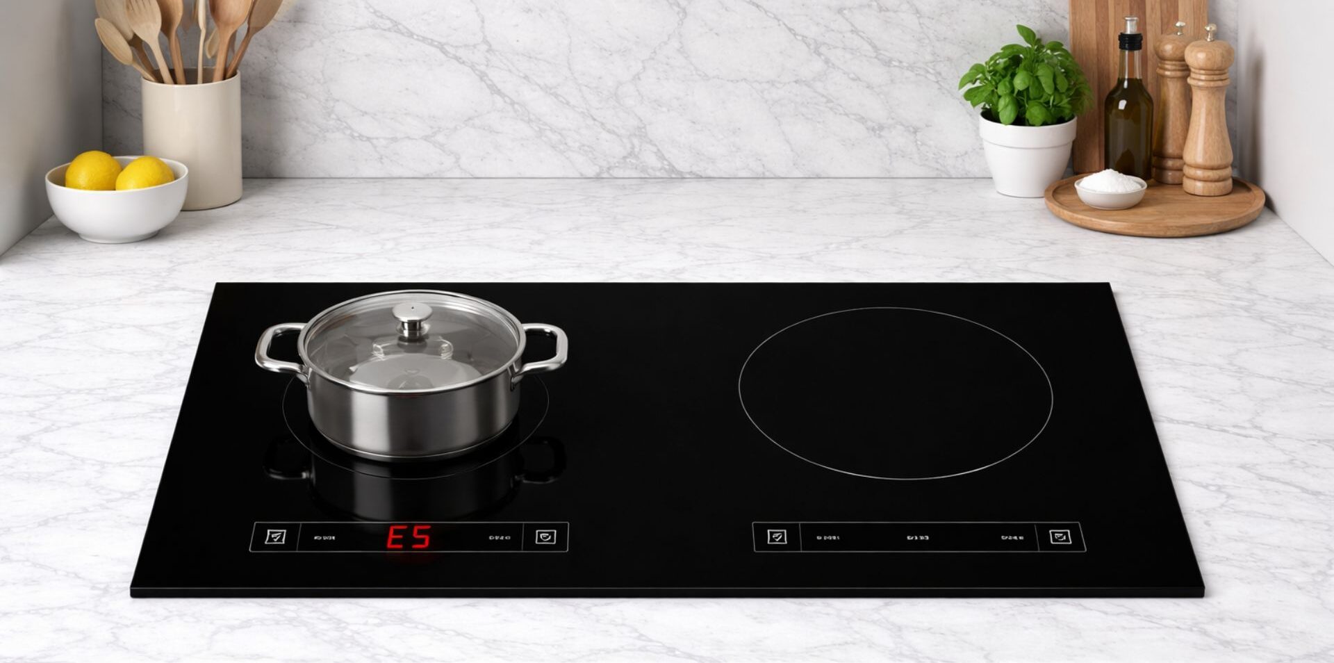 Lỗi E5 thường xuất hiện khi nấu quá lâu trên bếp từ