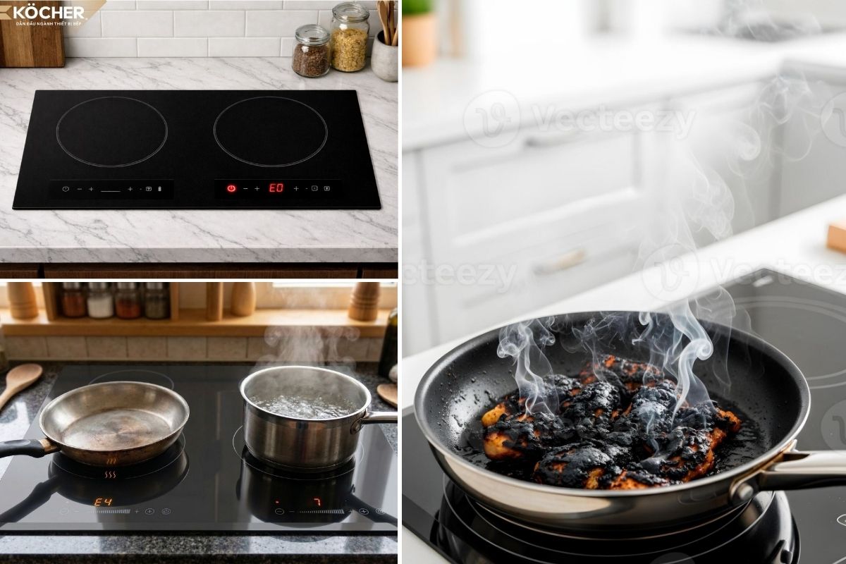 Các trường hợp có thể xảy ra khi bạn quên tắt bếp từ