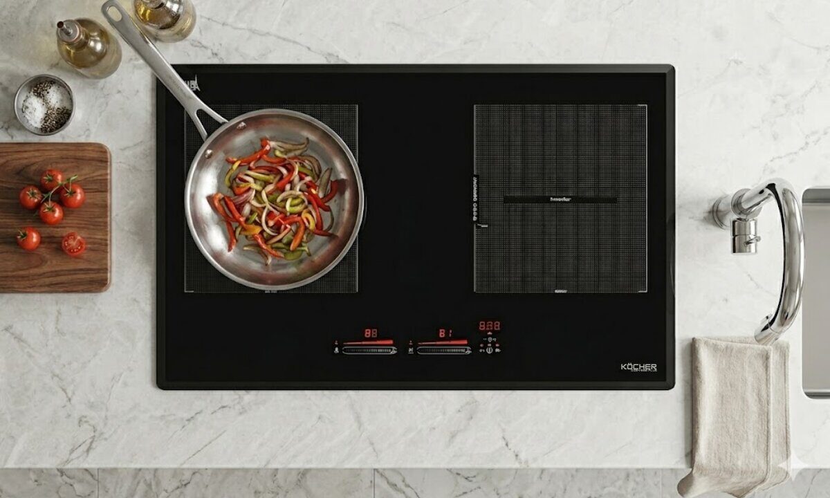 Bếp từ đôi 2 vùng nấu phù hợp gia đình Việt