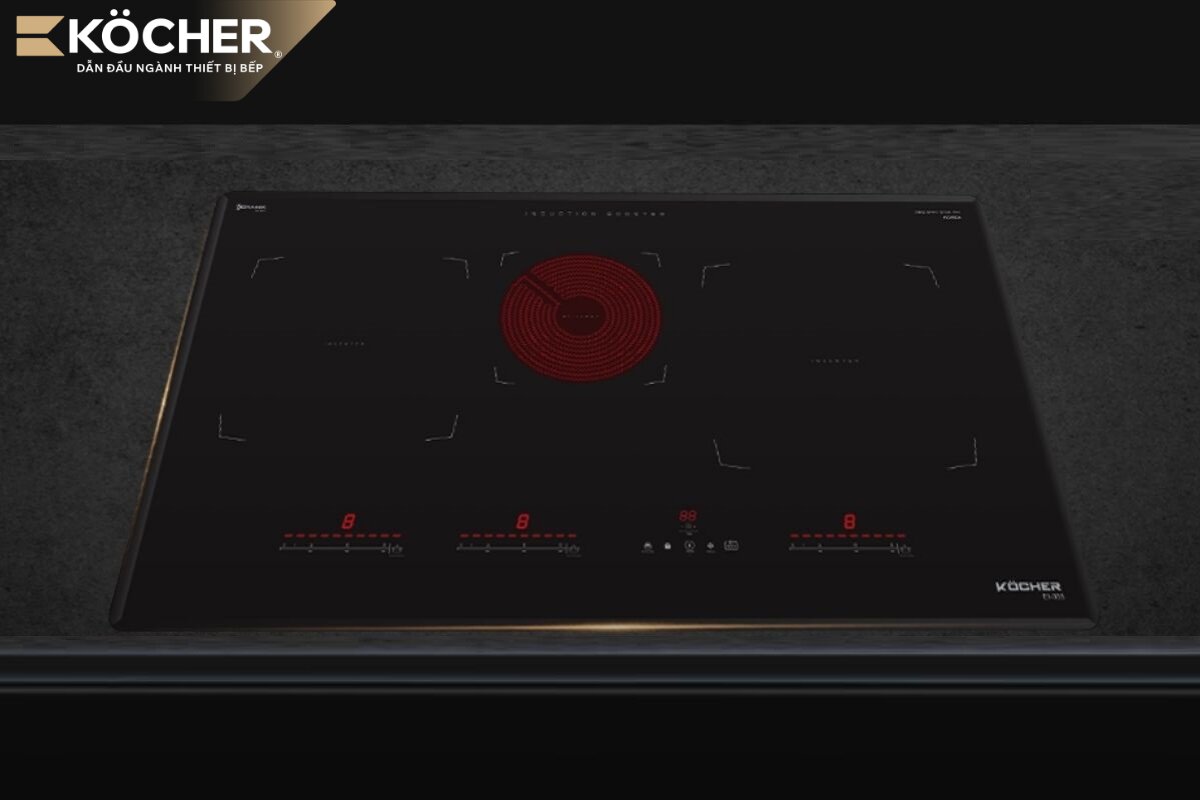 Bếp từ hồng ngoại là phương án kết hợp linh hoạt nếu bạn chuyển từ bếp ga sang